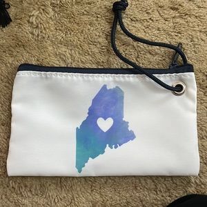 Watercolor Maine wristlet